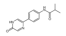 2-methyl-N-[4-(6-oxo-1H-pyrazin-3-yl)phenyl]propanamide结构式