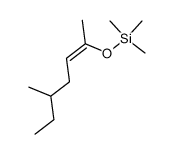 ((Z)-1,4-Dimethyl-hex-1-enyloxy)-trimethyl-silane结构式