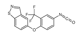 5-[4-isocyanato-2-(trifluoromethyl)phenoxy]-1,2-benzothiazole结构式