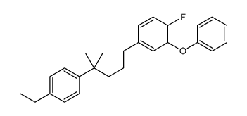 4-[4-(4-ethylphenyl)-4-methylpentyl]-1-fluoro-2-phenoxybenzene结构式