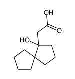 2-(4-hydroxyspiro[4.4]nonan-4-yl)acetic acid结构式