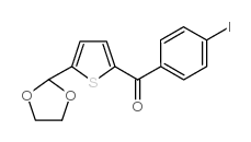 5-(1,3-DIOXOLAN-2-YL)-2-(4-IODOBENZOYL)THIOPHENE结构式