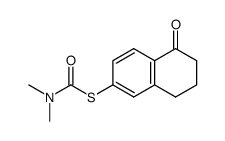 6-(N,N-dimethylcarbamoylthio)-3,4-dihydro-1(2H)-naphthalenone结构式