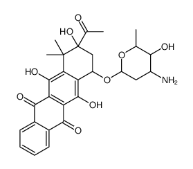 4-demethoxy-10,10-dimethyldaunomycin structure