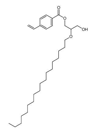 (3-hydroxy-2-octadecoxypropyl) 4-ethenylbenzoate Structure