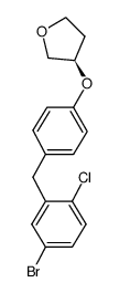 (R)-3-(4-(5-Bromo-2-chlorobenzyl)phenoxy)tetrahydrofuran structure