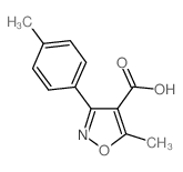 4-ISOXAZOLECARBOXYLIC ACID, 5-METHYL-3-(4-METHYLPHENYL)- picture