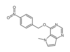 5-methyl-4-[(4-nitrophenyl)methoxy]pyrrolo[3,2-d]pyrimidine结构式