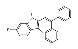 6-bromo-2-(2,2-diphenylethenyl)-1,3-dimethyl-1H-indene结构式