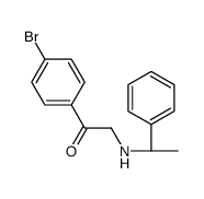 1-(4-bromophenyl)-2-[[(1S)-1-phenylethyl]amino]ethanone结构式