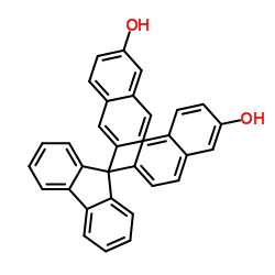 6,6'-(9H-Fluorene-9,9-diyl)di(2-naphthol) structure