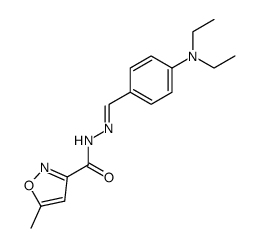 5-methyl-isoxazole-3-carboxylic acid (4-diethylamino-benzylidene)-hydrazide结构式