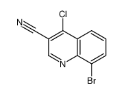 8-Bromo-4-chloro-3-quinolinecarbonitrile structure