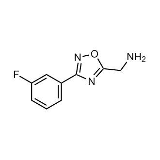 (3-(3-氟苯基)-1,2,4-噁二唑-5-基)甲胺结构式