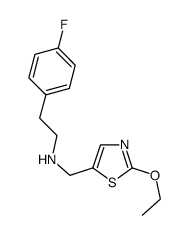 (2-Ethoxy-thiazol-5-ylmethyl)-[2-(4-fluoro-phenyl)-ethyl]-amine结构式