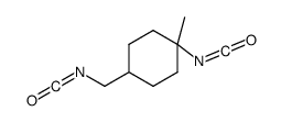 1-isocyanato-4-(isocyanatomethyl)-1-methylcyclohexane结构式