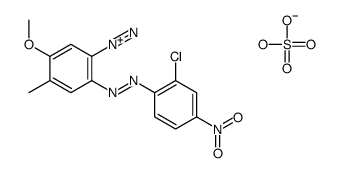 2-[(2-chloro-4-nitrophenyl)azo]-5-methoxy-4-methylbenzenediazonium hydrogen sulphate picture