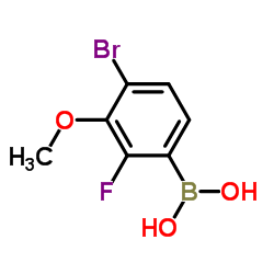 (4-Bromo-2-fluoro-3-methoxyphenyl)boronic acid结构式