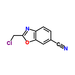 2-(Chloromethyl)-1,3-benzoxazole-6-carbonitrile Structure