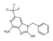 4-Amino-1-benzyl-6-(trifluoromethyl)-1,3-dihydro-2H-imidazo[4,5-c ]pyridin-2-one结构式