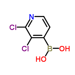 2,3-二氯吡啶-4-硼酸结构式