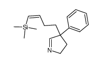 4-Phenyl-4-((Z)-4-trimethylsilanyl-but-3-enyl)-3,4-dihydro-2H-pyrrole Structure