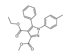 4-O-ethyl 3-O-methyl 1-(4-methylphenyl)-5-phenylpyrazole-3,4-dicarboxylate结构式