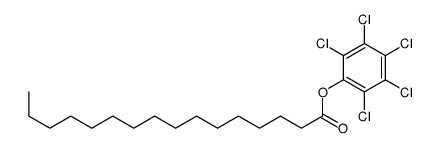 (2,3,4,5,6-pentachlorophenyl) hexadecanoate Structure