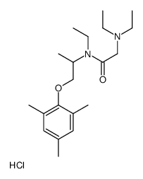 2-(diethylamino)-N-ethyl-N-[1-(2,4,6-trimethylphenoxy)propan-2-yl]acetamide,hydrochloride Structure