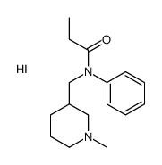 N-[(1-methylpiperidin-3-yl)methyl]-N-phenylpropanamide,hydroiodide结构式