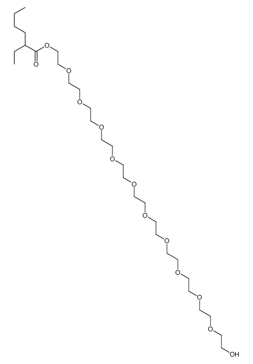 Hexanoic acid, 2-ethyl-, 32-hydroxy-3,6,9,12,15,18,21,24,27,30-decaoxadotriacont-1-yl ester picture