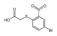 2-(4-bromo-2-nitrophenyl)sulfanylacetic acid结构式