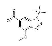 4-methoxy-6-nitro-1-trimethylsilanyl-1H-benzo[1,2,3]triazole结构式