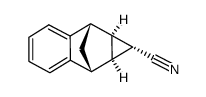 1β-cyano-1aβ,2β,7β,7aβ-tetrahydro-2,7-methano-1H-cyclopropa[b]naphthalene-1β-carboxamide结构式