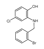 2-((2-bromobenzyl)amino)-4-chlorophenol结构式