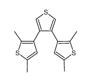 2,2'',5,5''-tetramethyl-3,3':4',3''-terthiophene Structure