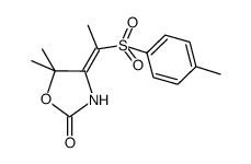 (Z)-5,5-dimethyl-4-[1-(p-toluenesulfonyl)ethylidene]oxazolidin-2-one Structure