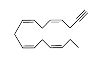 (4Z,7Z,10Z,13Z)-hexadeca-4,7,10,13-tetraen-1-yne结构式