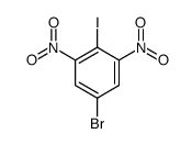 5-bromo-2-iodo-1,3-dinitro-benzene Structure