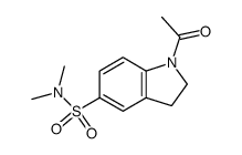 1-acetyl-2,3-dihydro-indole-5-sulfonic acid dimethylamide结构式