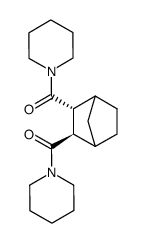 1,4-Endomethylen-cyclohexan-2,3-trans-dicarbonsaeure-dipiperidid Structure