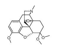 4,5α-epoxy-3,6,6-trimethoxy-17-methyl-morphinan-14-ol Structure