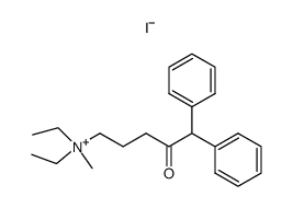 1,1-Diphenyl-5-diaethylmethylammonium-pentanon-(2)-iodid Structure