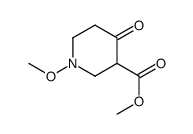 methyl 1-methoxy-4-oxopiperidine-3-carboxylate结构式