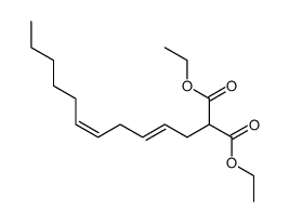 ethyl 2-carbethoxy-(4E,7Z)-4,7-tridecadienoate结构式