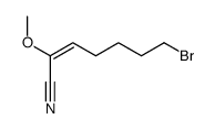 7-bromo-2-methoxyhept-2-enenitrile Structure