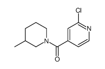 1-(2-氯-4-吡啶基羰基)-3-甲基哌啶结构式