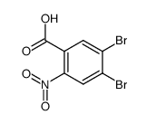 4,5-dibromo-2-nitro-benzoic acid结构式