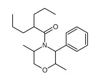 1-(2,5-dimethyl-3-phenylmorpholin-4-yl)-2-propylpentan-1-one结构式