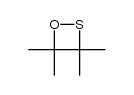 3,3,4,4-tetramethyl-1,2-oxathietane Structure